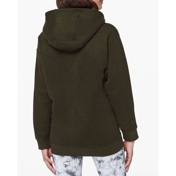 LULULEMON ATHLETICA All Yours Hoodie in Dark Olive Size 8 - Picture 2 of 5